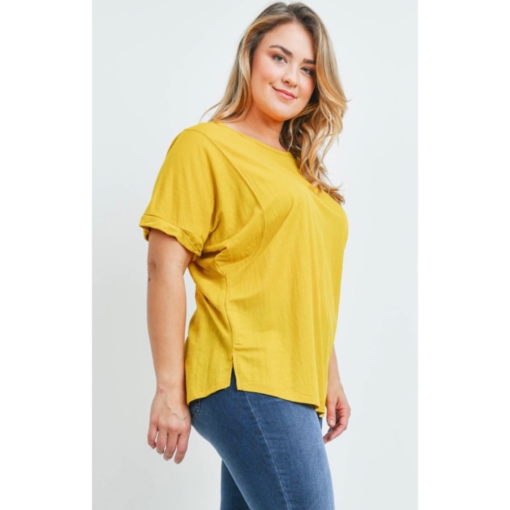 Mustard Plus Size Top - Picture 2 of 4